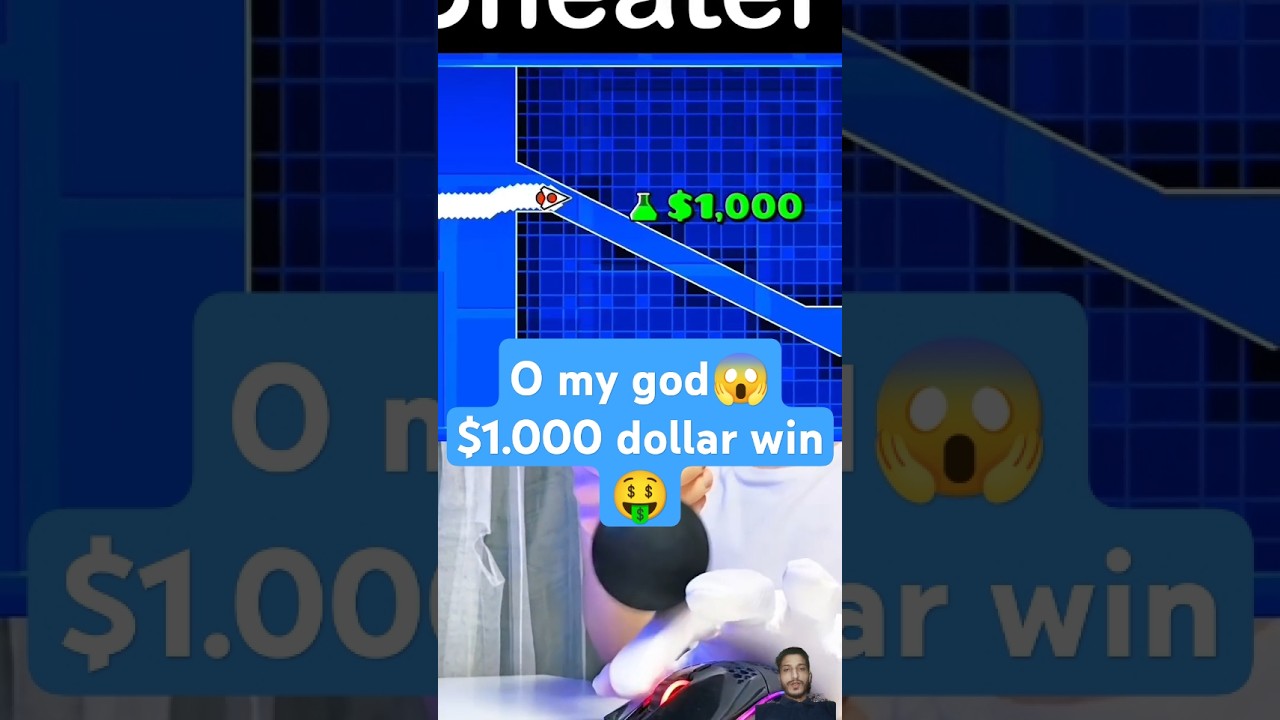 Cheater vs $1,000 impossible Spam challenge 😮#gaming #games #gdgameplay #gameview #shortfeed