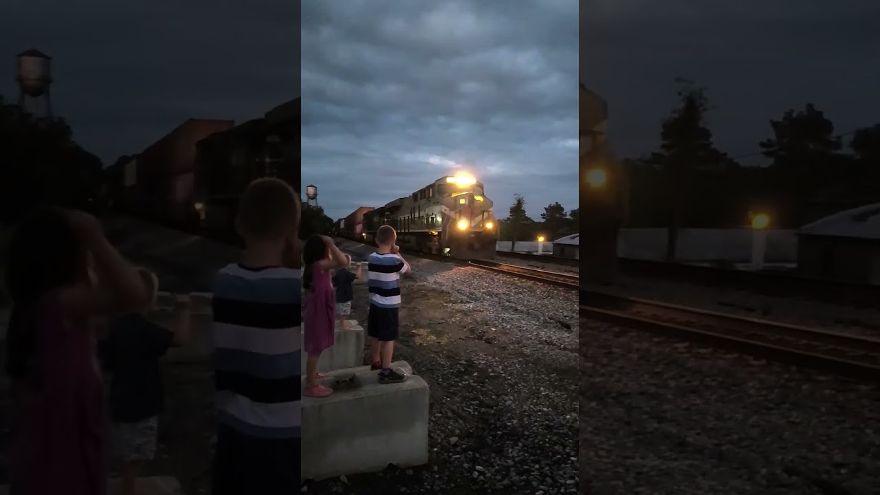 NS 8025 Monongahela heritage in Burkeville VA 9.7.25 with the little crew. #shorts #train #railroad