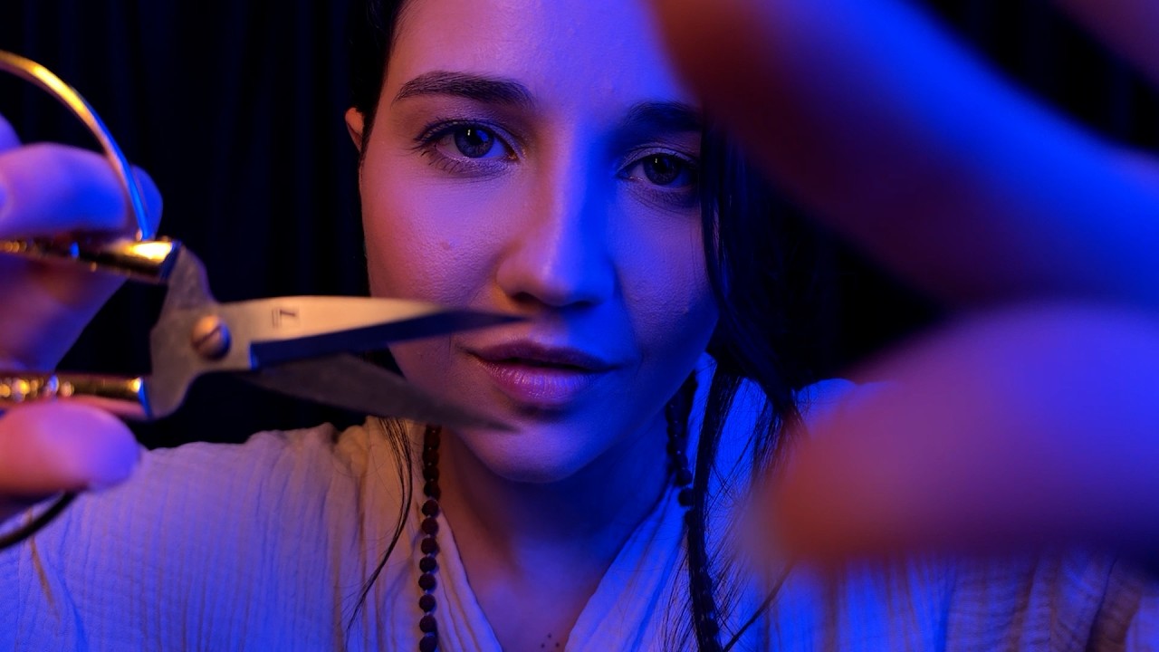 ASMR Removendo ENERGIA NEGATIVA ✂️ Hand Movements, Plucking, Sussurros, Tesoura, Tapping para Dormir