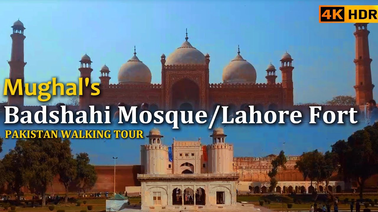 🇵🇰 4K Walking Tour 2025 | Exploring Lahore Fort & Badshahi Mosque | Historic Shahi Qila and Masjid