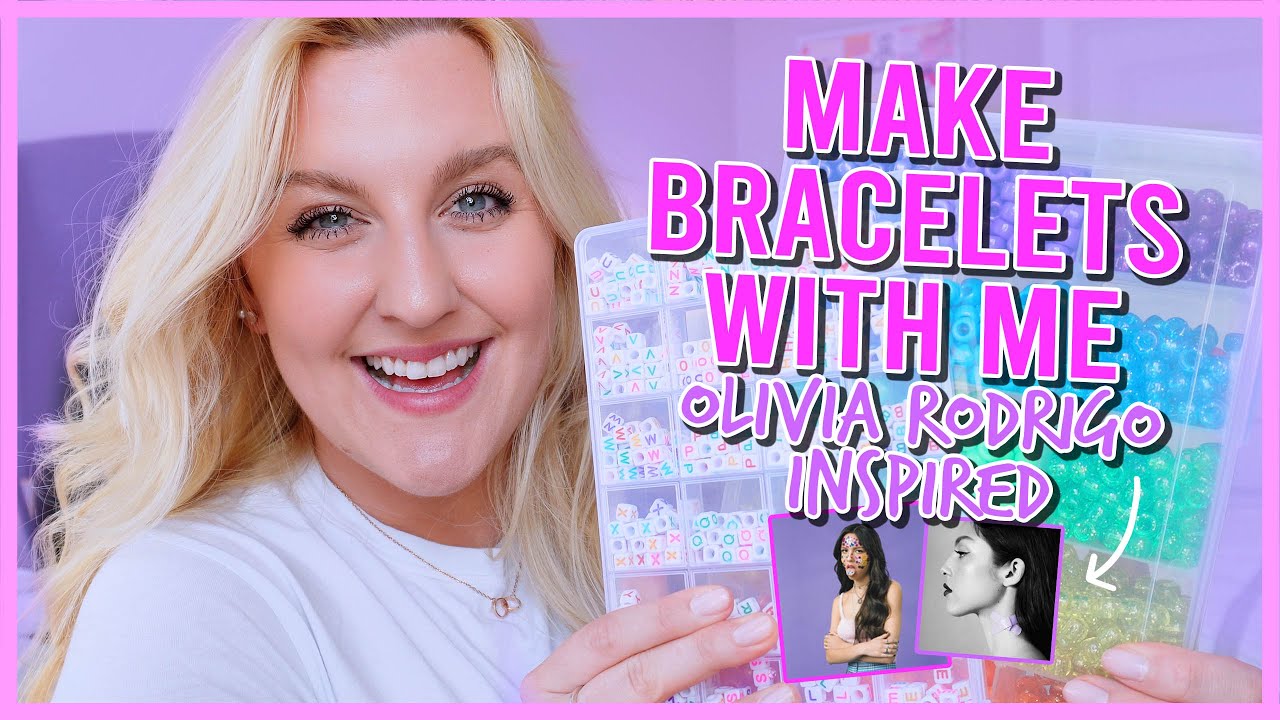 MAKE BRACELETS WITH ME OLIVIA RODRIGO INSPIRED (HOW TO MAKE BEADED BRACELETS) || KellyPrepsterSTUDIO