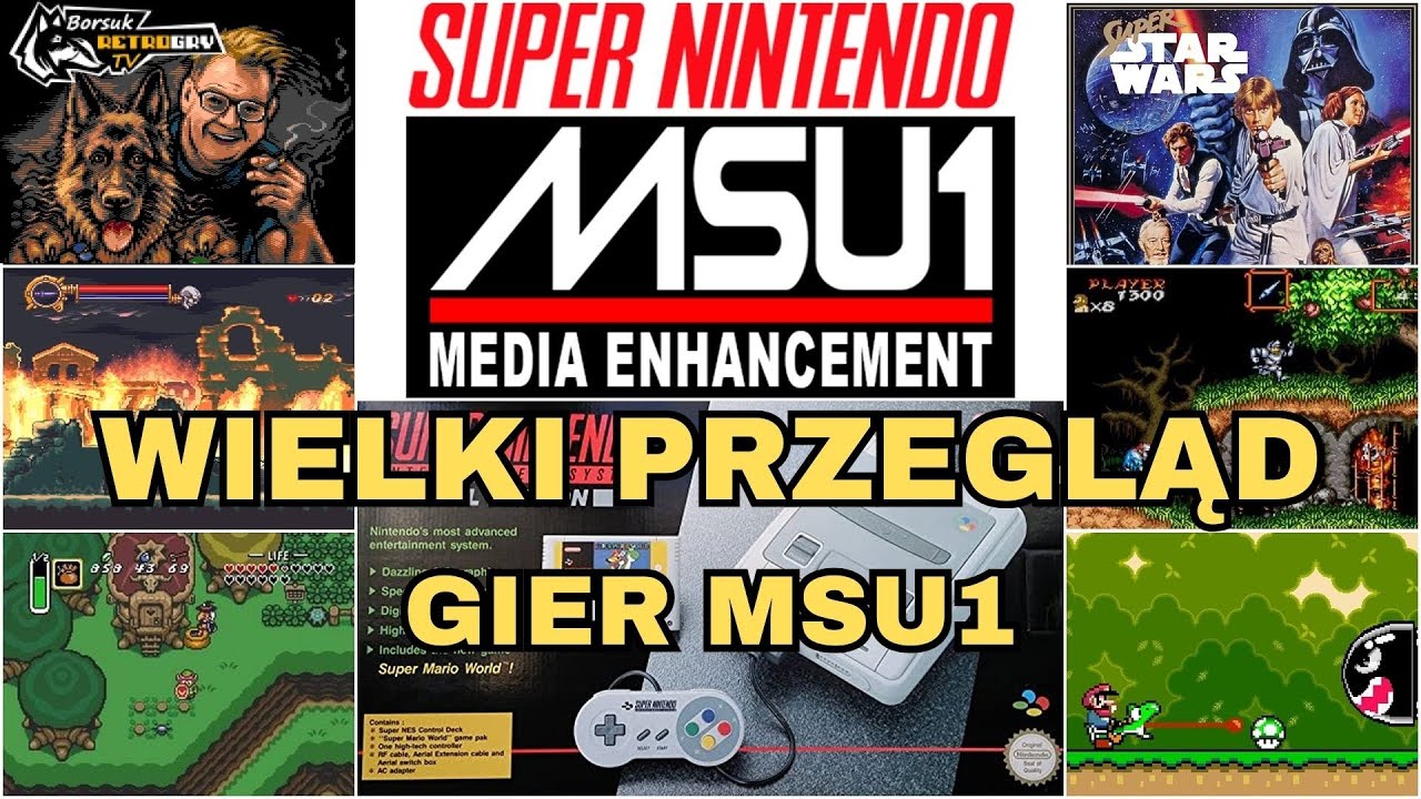 Borsuk Gry TV: SNES / SUPER FAMICOM - Wielki Przegląd Gier MSU -1 - Media Enhanced Games #7