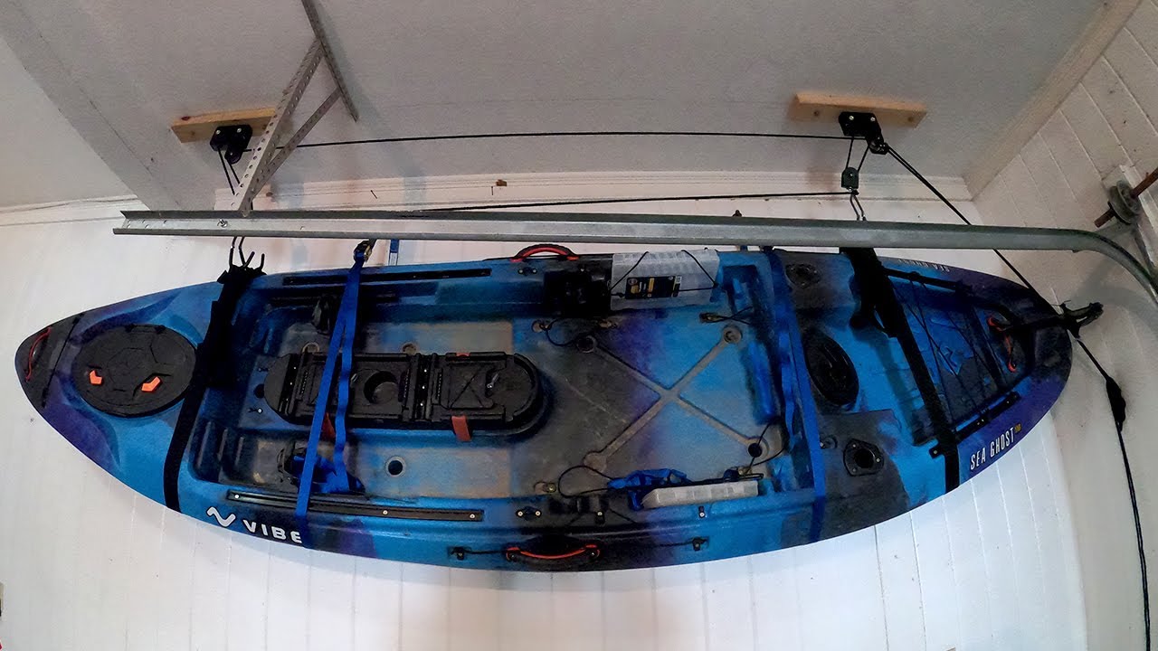 Kayak Storage | Installing a Garage Ceiling Hoist | DIY