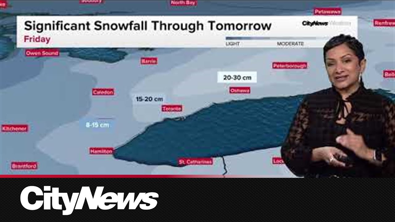 Winter blast to hit GTA: Here's how much snow you can expect