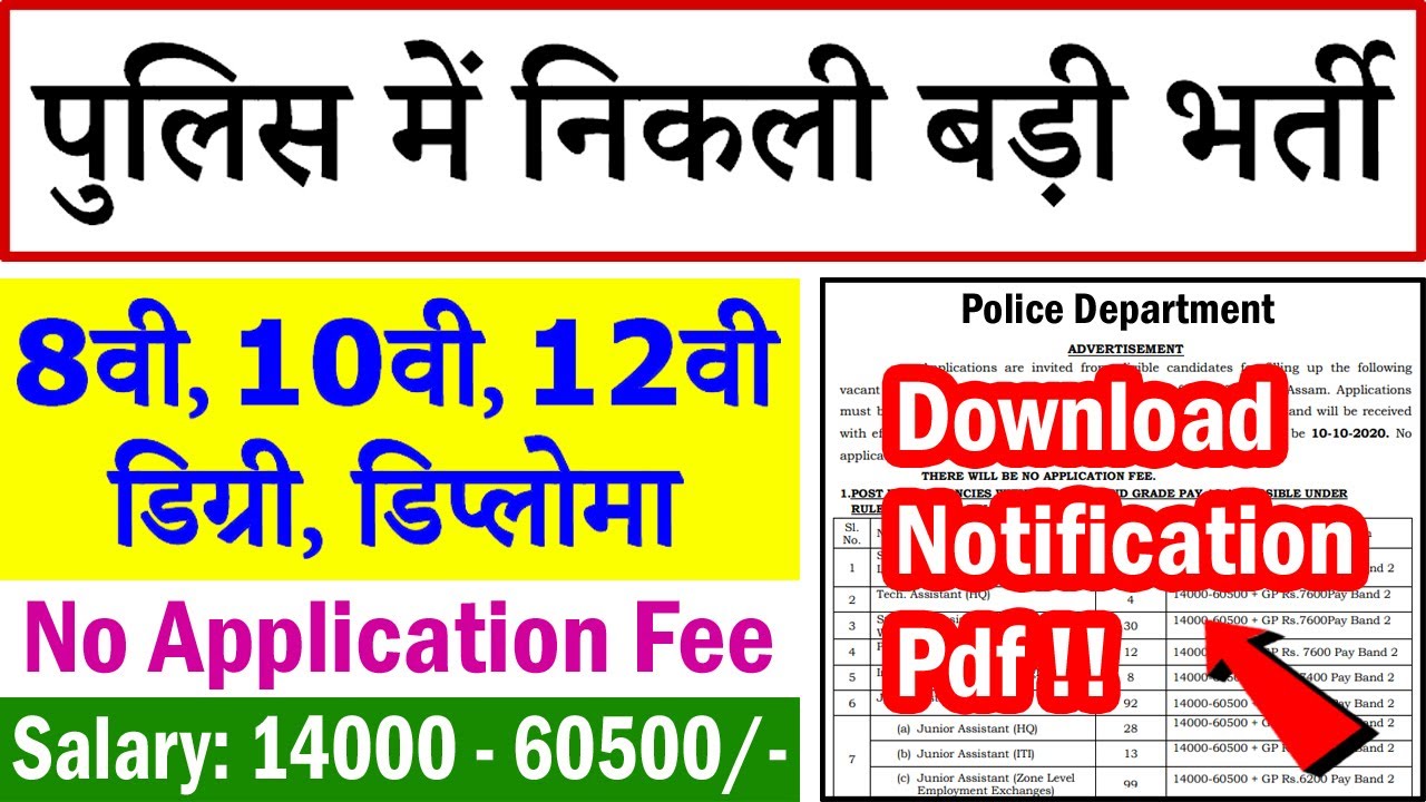 Police Bharti 2020 || Police Recruitment 2020 || Police Jobs 2020