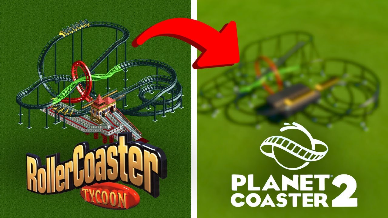 Воссоздание готовых американских горок RCT в Planet Coaster 2