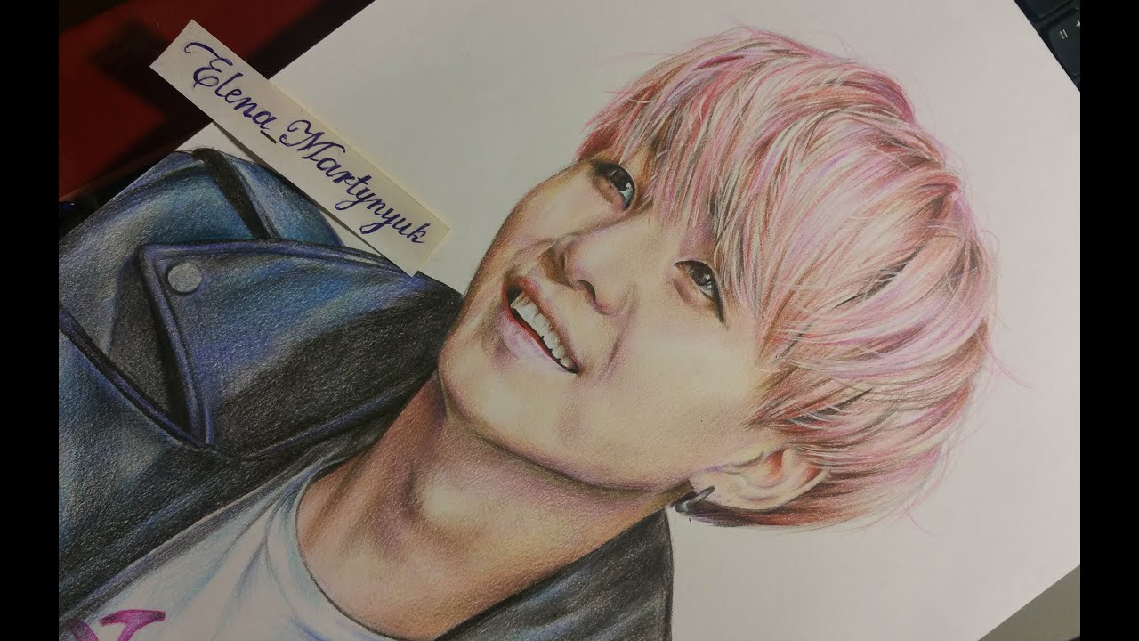방탄소년단의 슈가 / BangTan/ BTS - SUGA drawing (by Elena Martynyuk)