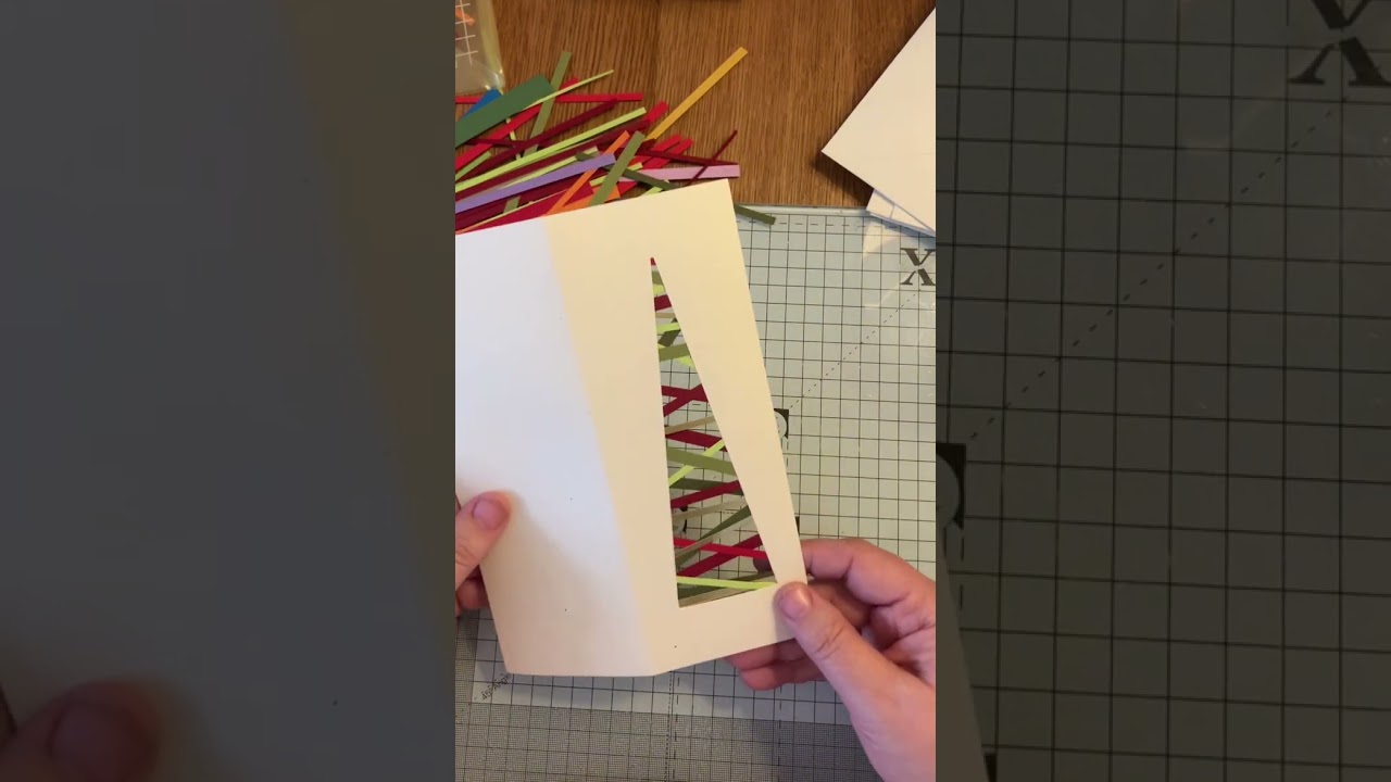 Christmas Tree Panel Card.