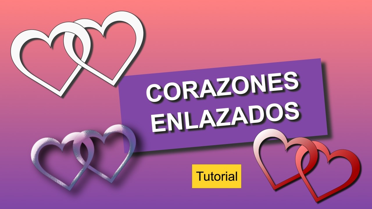 Cómo dibujar corazones enlazados en Inkscape -  Dibujo vectorial paso a paso