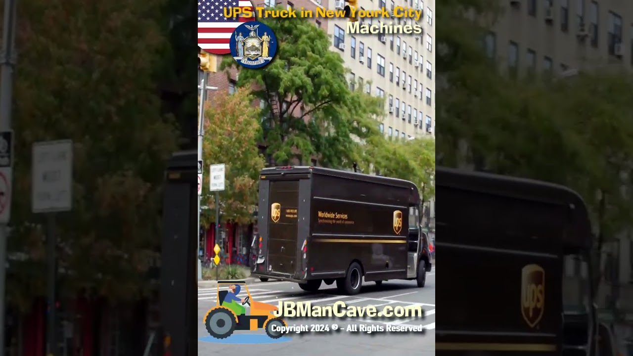 UPS DELIVERY TRUCK in New York City, NEW YORK USA JBManCave.com #Shorts