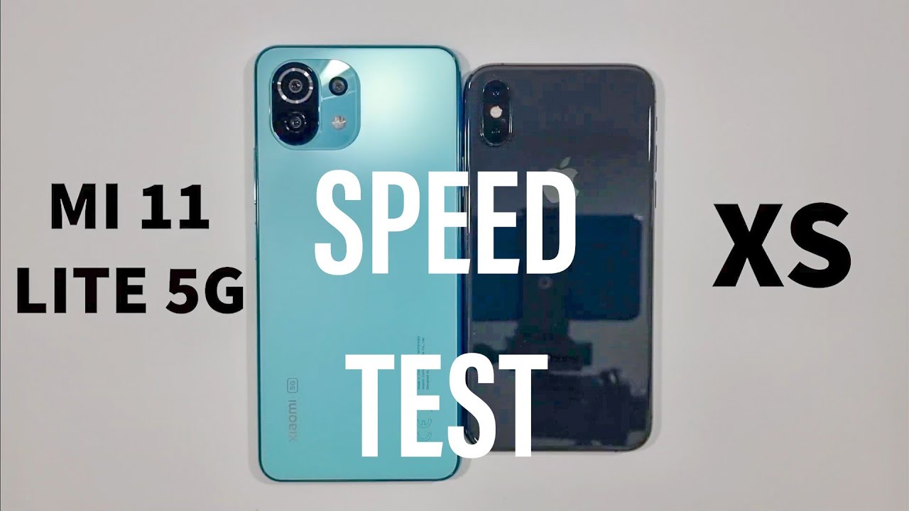 Xiaomi Mi 11 Lite 5G vs Iphone XS Speed Test