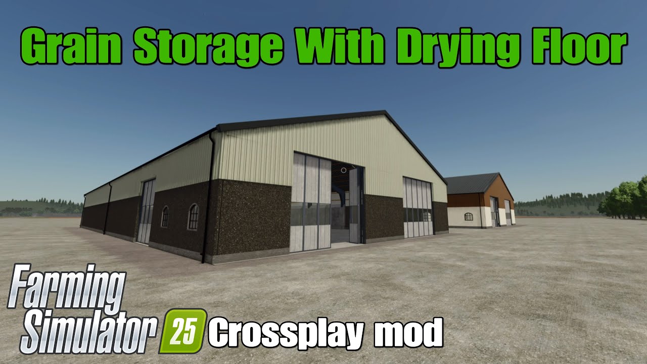 Grain Storage With Drying Floor / FS25 crossplay mod