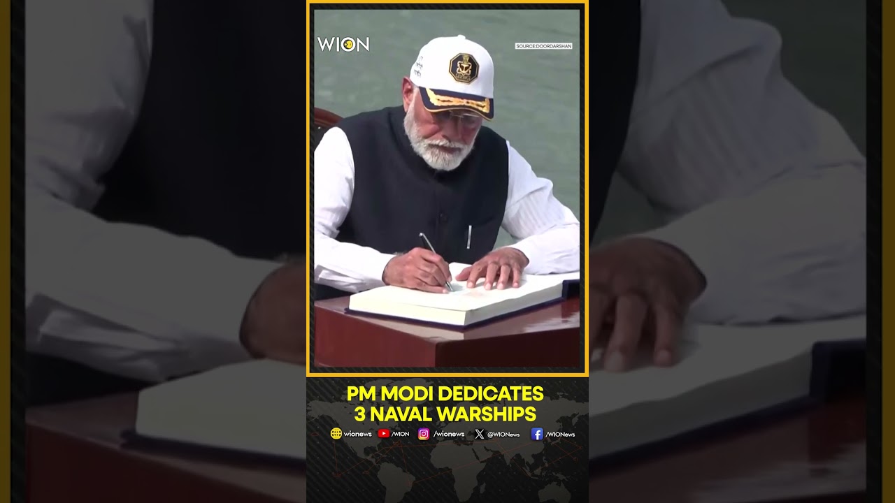 PM Modi Dedicates 3 Naval Warships | WION Shorts