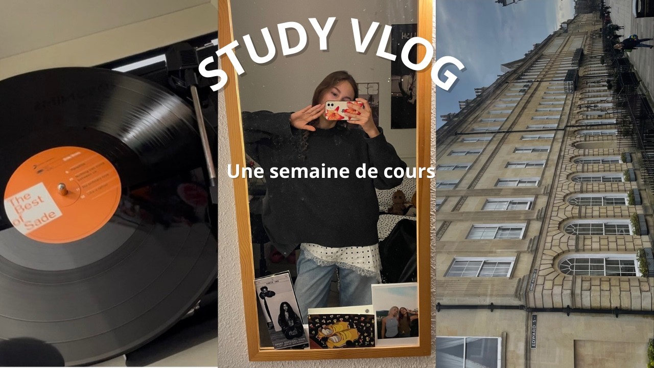 STUDY VLOG - Une semaine dans ma vie d'étudiante.