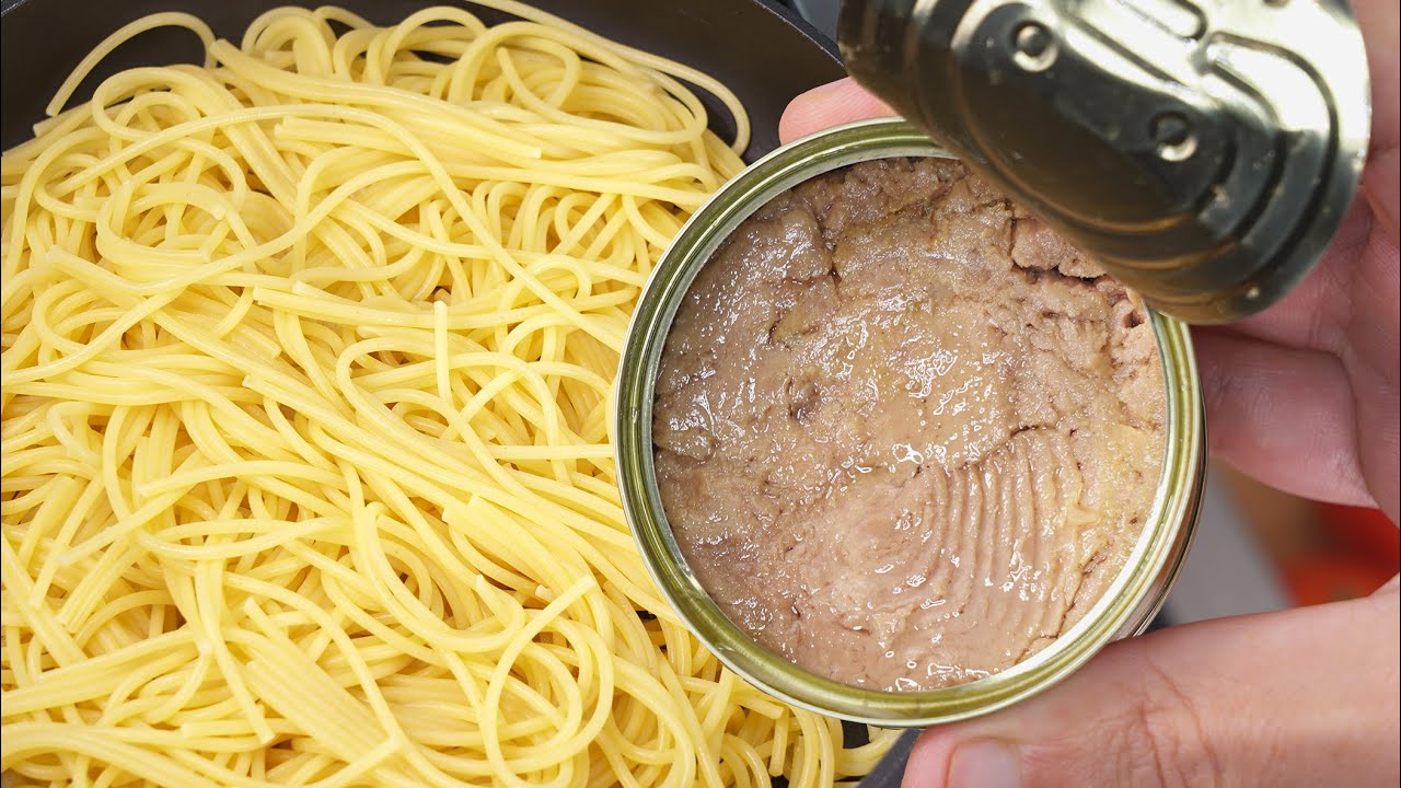 Espagueti y atún: ¡Prepara esta receta rápida y deliciosa en minutos!