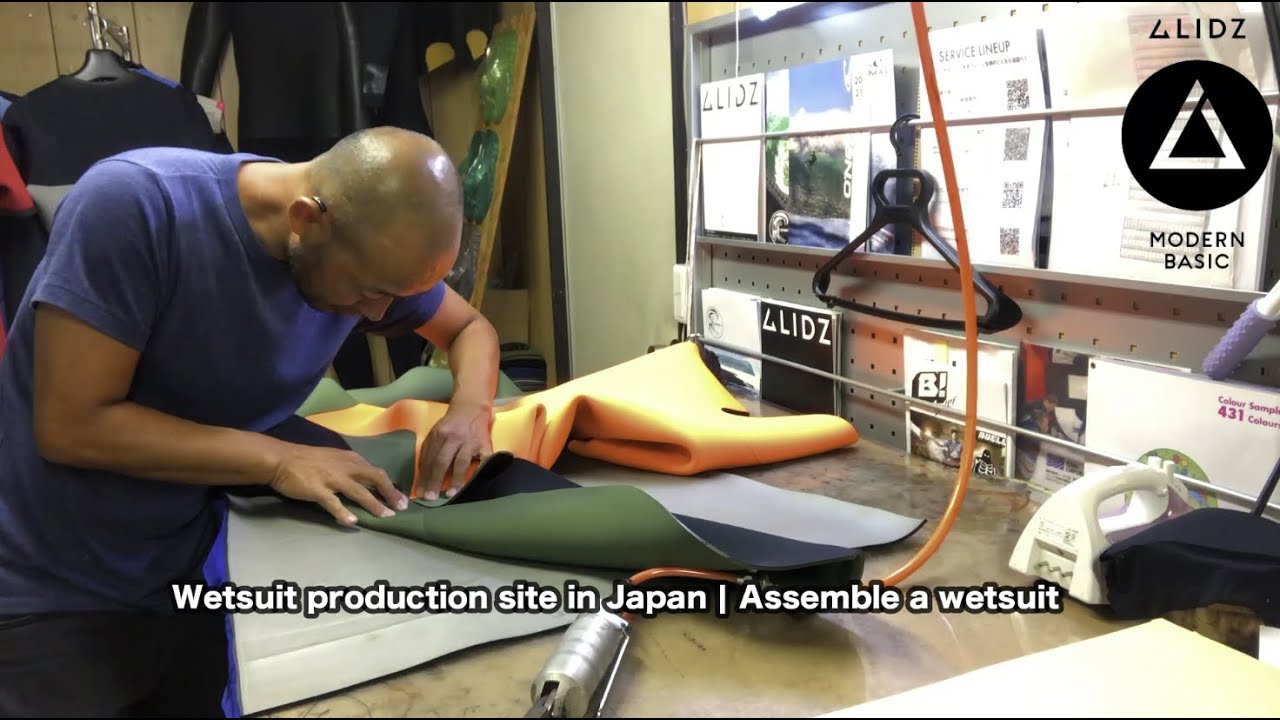 Wetsuit production site in Japan | Assemble a wetsuit