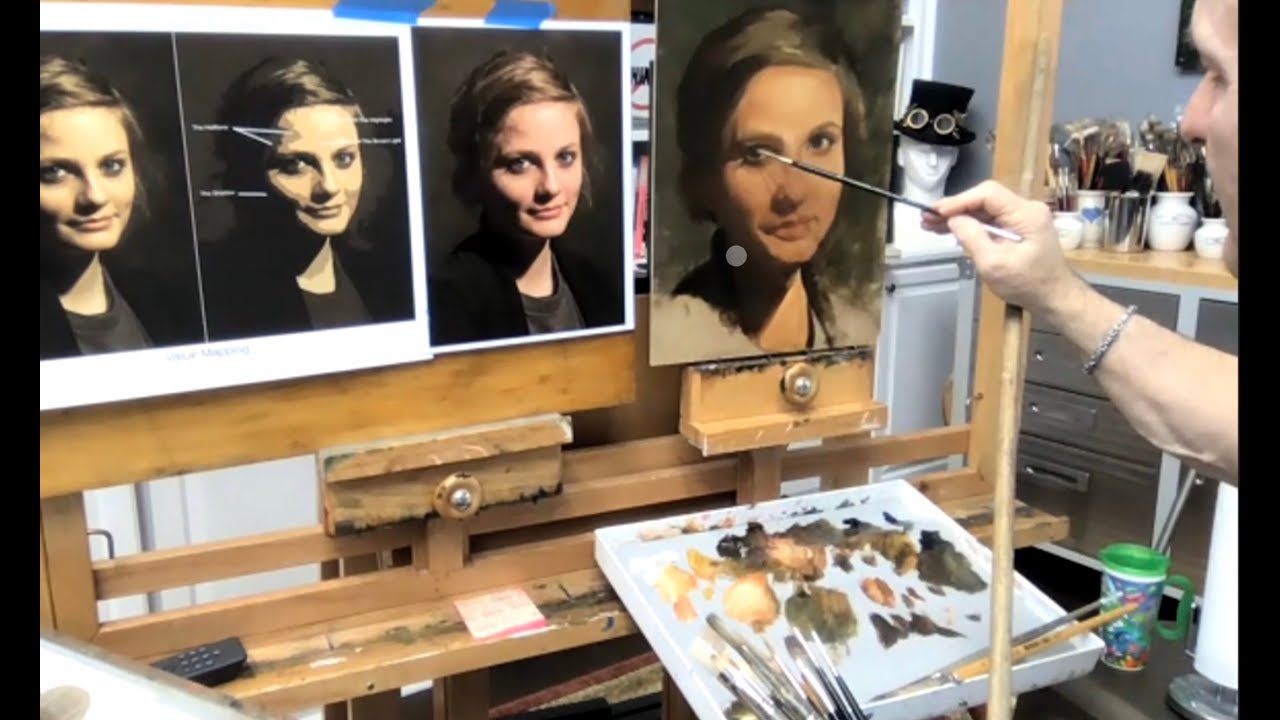 A Portrait Demonstration by Mike Wimmer for the Portrait Society of Atlanta. February 27, 2021.