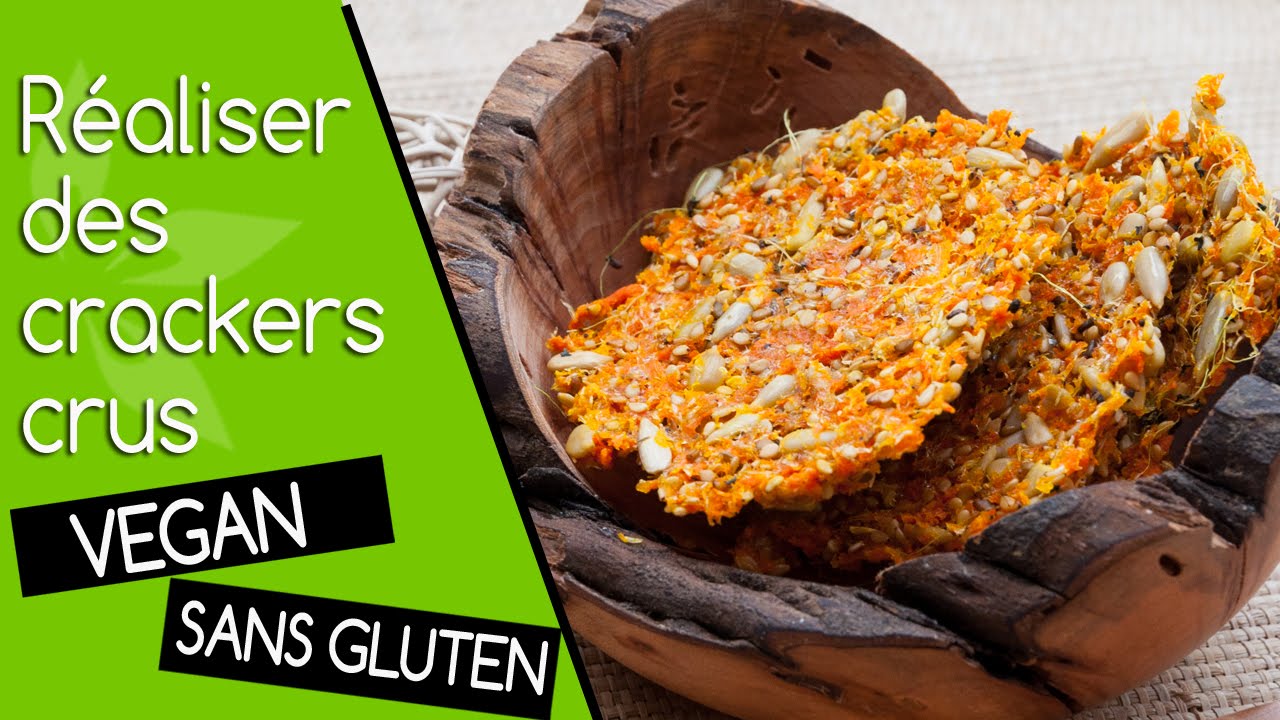 Crackers de légumes crus, utiliser la pulpe de l’extracteur de jus