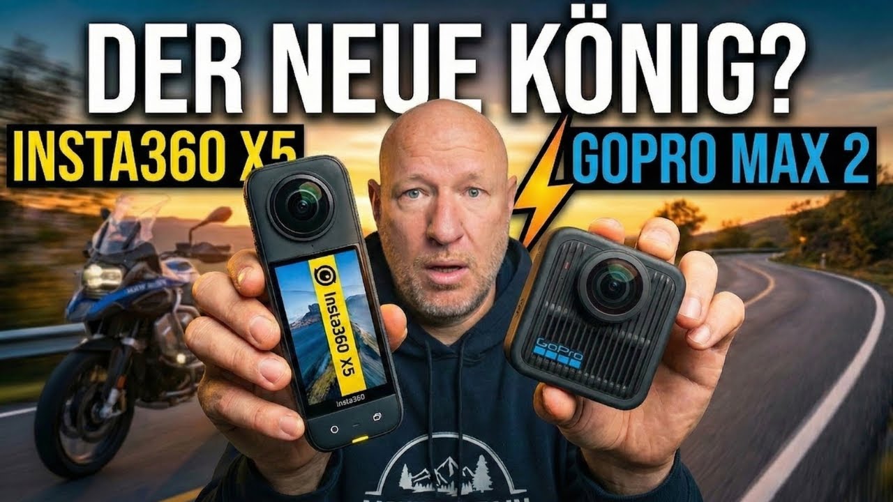 Insta360 X5 vs. GoPro Max 2 fürs Motorradfahren: Der Vergleich, der alles ändert 🤯