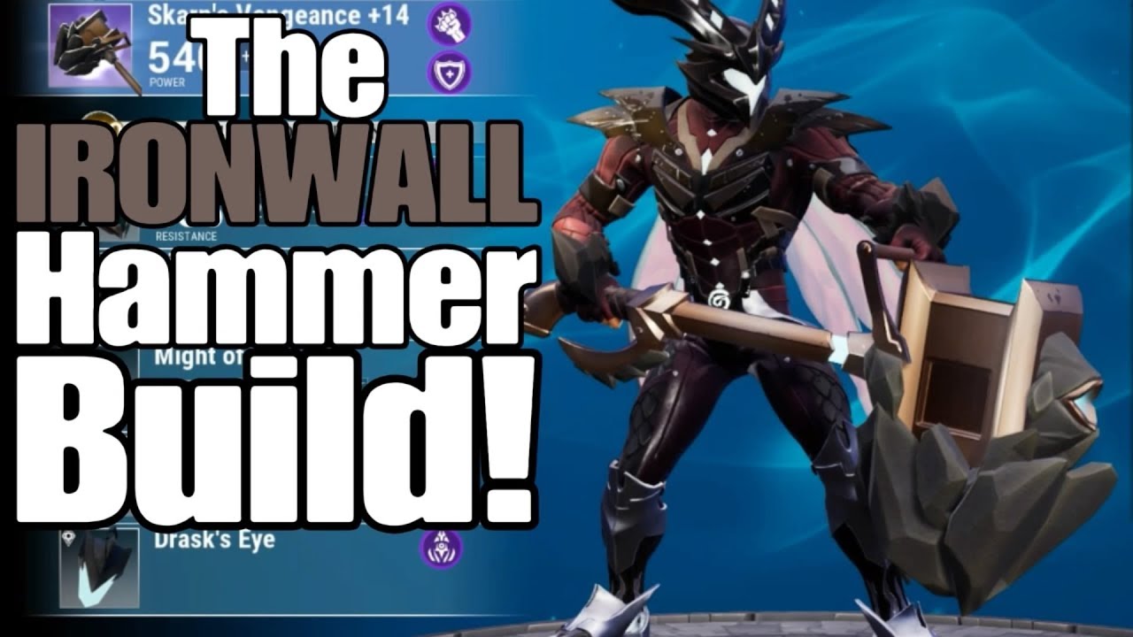 Dauntless - The Ironwall Hammer Build! (Skarn's Vengeance)