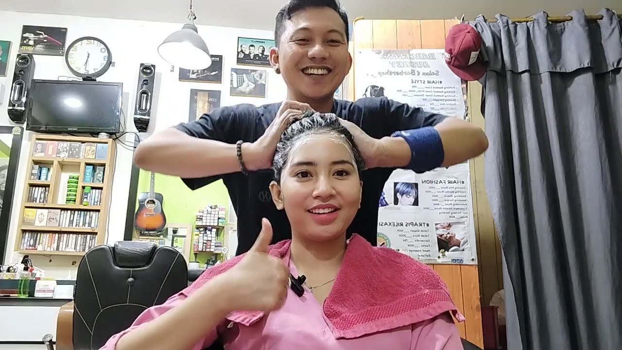Part1 Creambath Buah Stobery kk Farda Dibah gaess ,Alhamdulilah pelanggan baru responnya puas