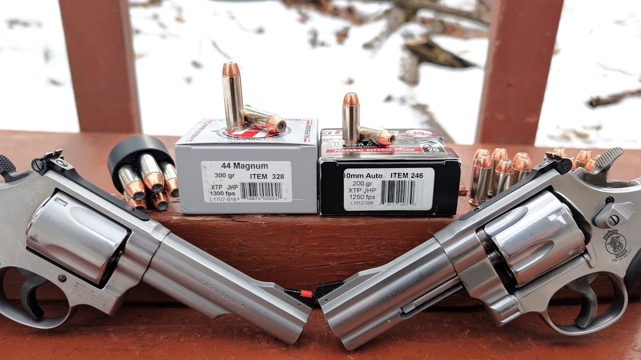 FULL POWER 10mm! Heavy Boys - 10mm VS .44 Magnum in Revolvers! - 200 gr VS 300 gr - Underwood XTP