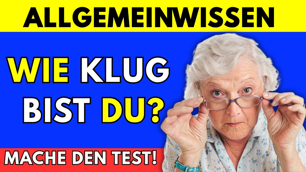✅50 Fragen – Nur wer wirklich gebildet ist, antwortet richtig!” ✅ 