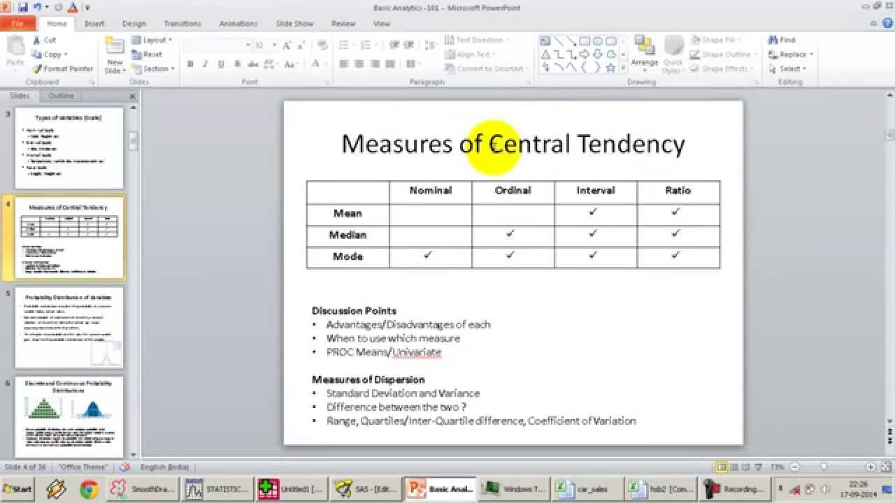 2 - Measures of Central Tendency