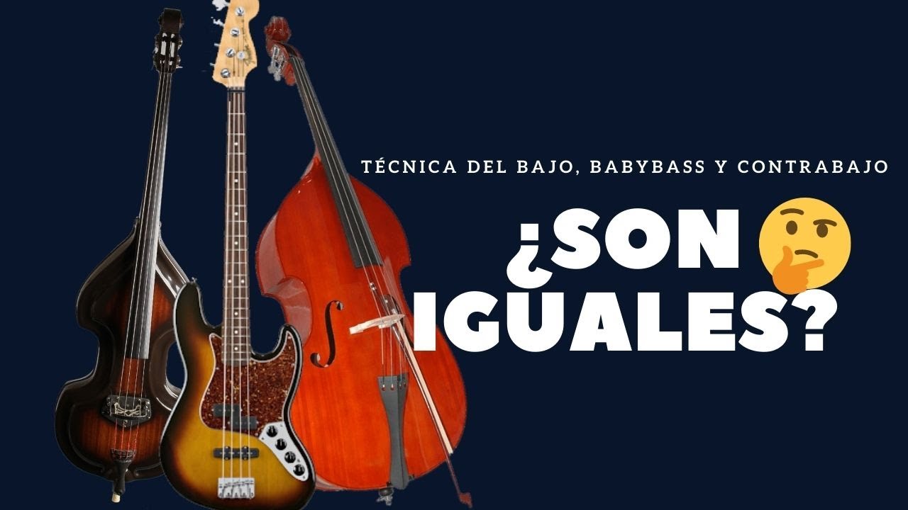 Bajo Eléctrico, BabyBass y Contrabajo, ¿son iguales? 🎸🤔 - Instituto de Bajo