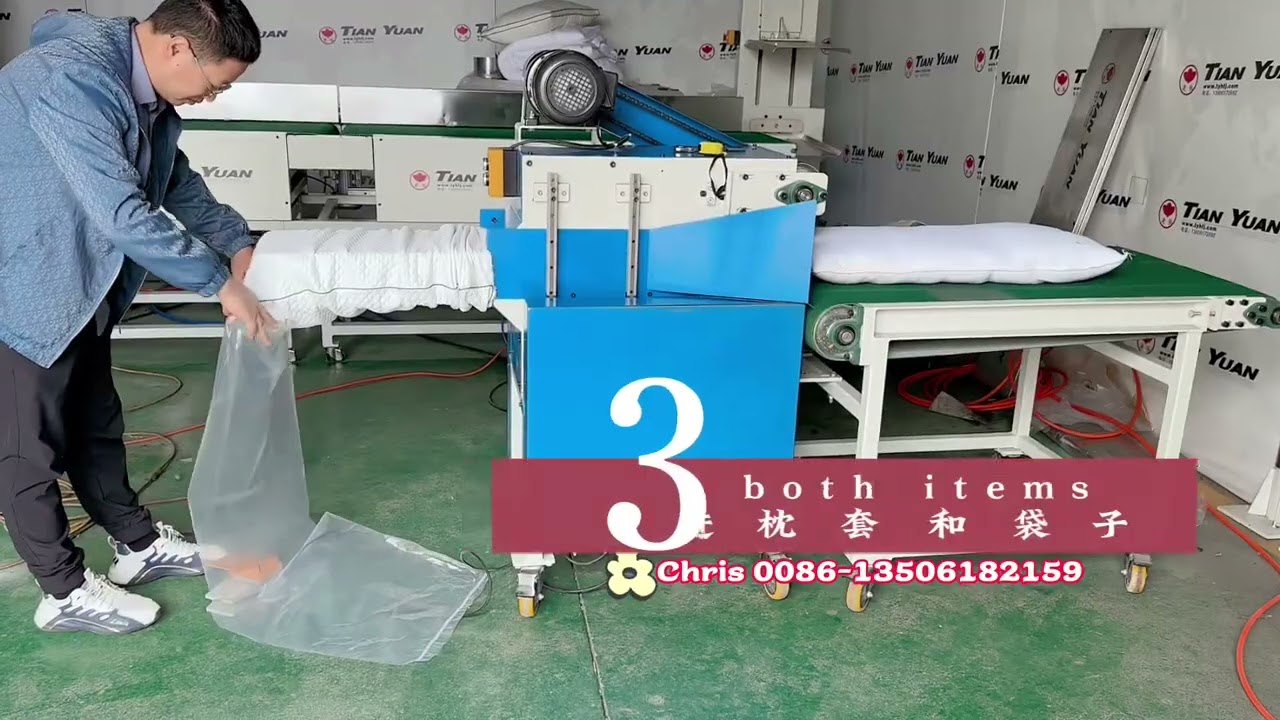 ZXJ-500 automatic pillow core filling machine pillow stuffing bagging machine #packingmachine