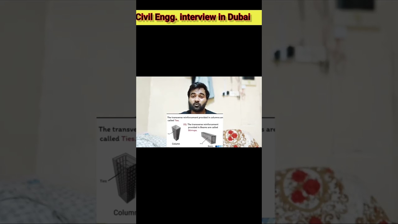 Civil Engineer interview questions Answer in Dubai