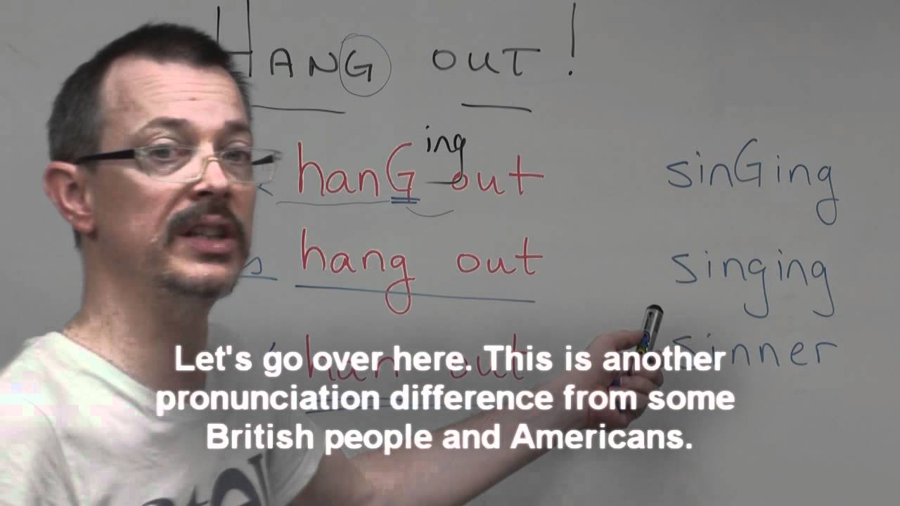 Вопрос по произношению: звук «ng» в словах «hang out» и «singing»