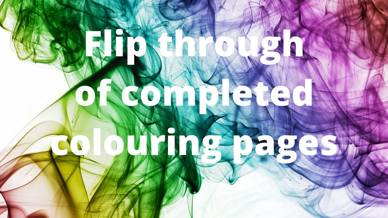 Flip-through of my completed colouring pages