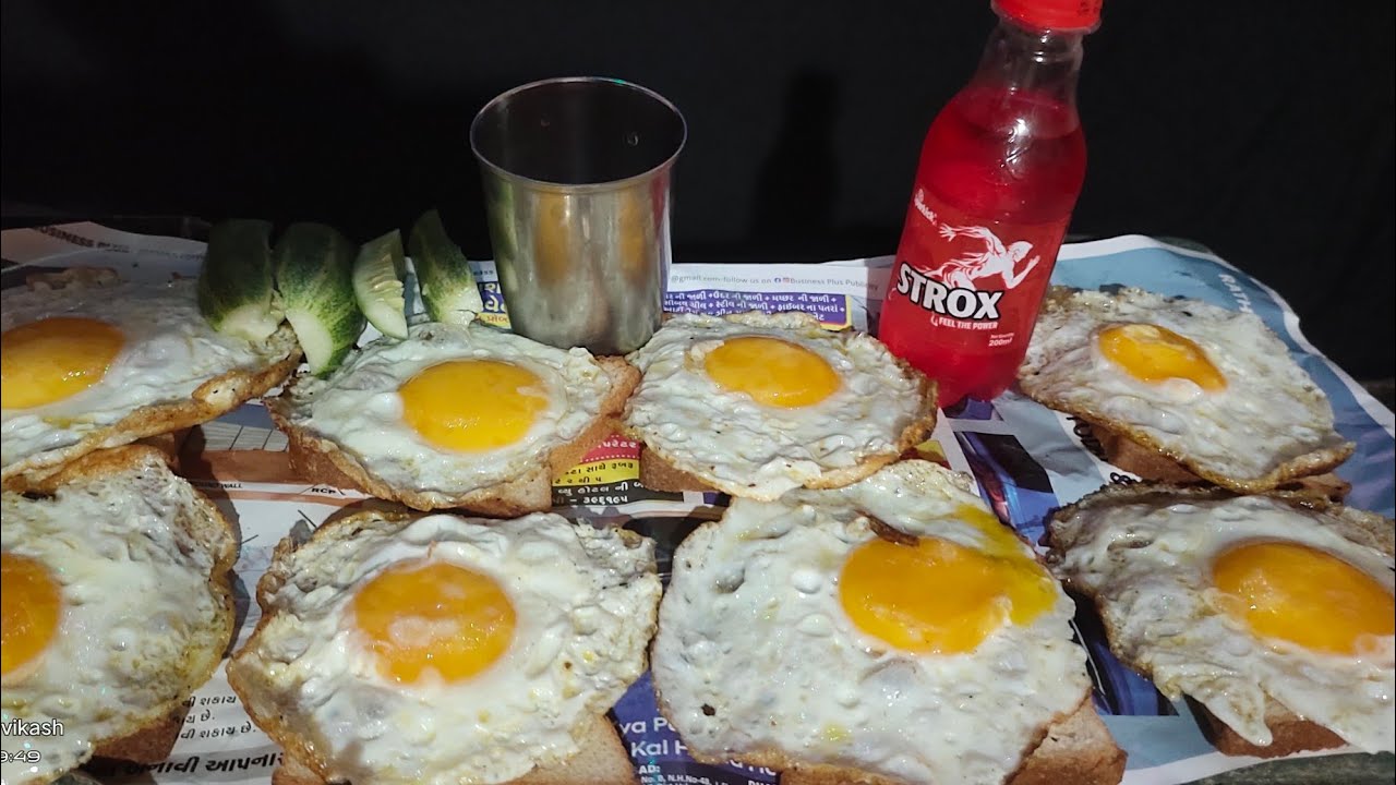 ASMAR😋 EATING🥵 CHALLENGE 8 🥚HAIF FRY 🍳ANDA BREAD🥪  SALAD 🥃 COLD DRINK 😜