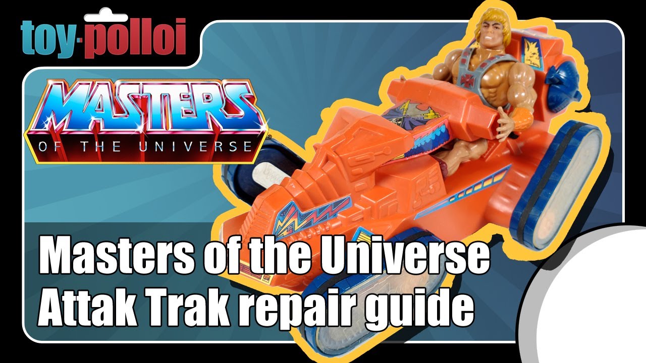 Винтажное руководство по ремонту Attak Trak Masters of the Universe — игрушка Поллои