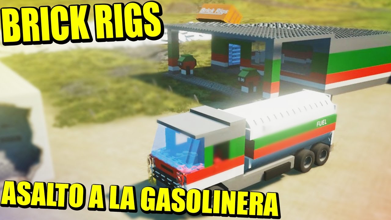 NORIA, CORTACÉSPED SUPERSÓNICO, GASOLINERA... - BRICK RIGS | Gameplay Español