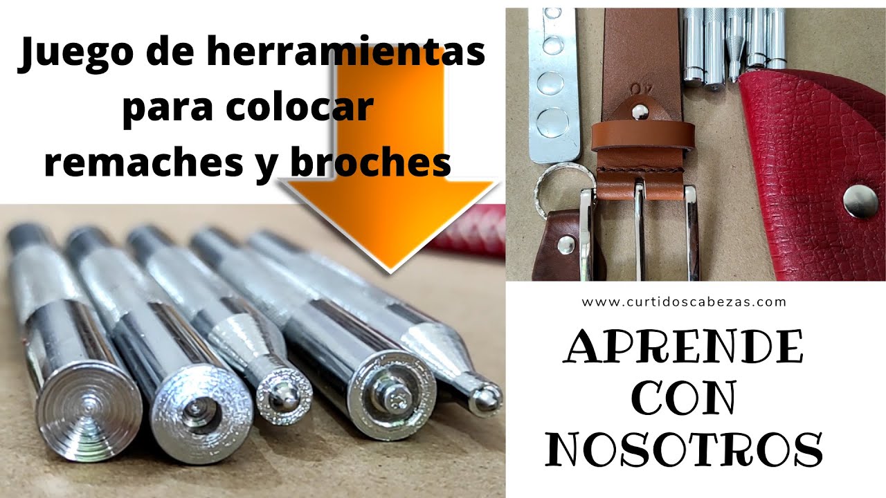 Herramientas para poner o colocar BROCHES y REMACHES
