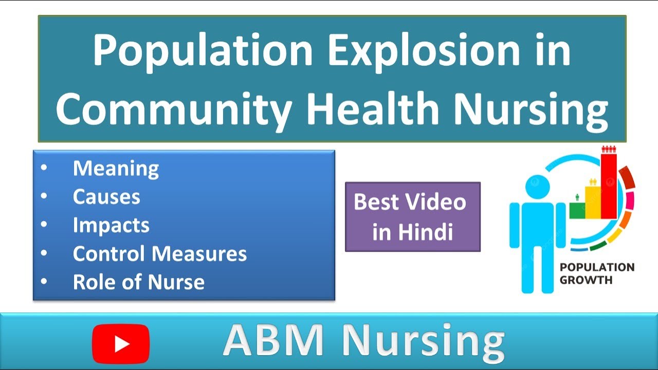 Population Explosion in Community Health Nursing| Control | Causes & Impact of Population Explosion