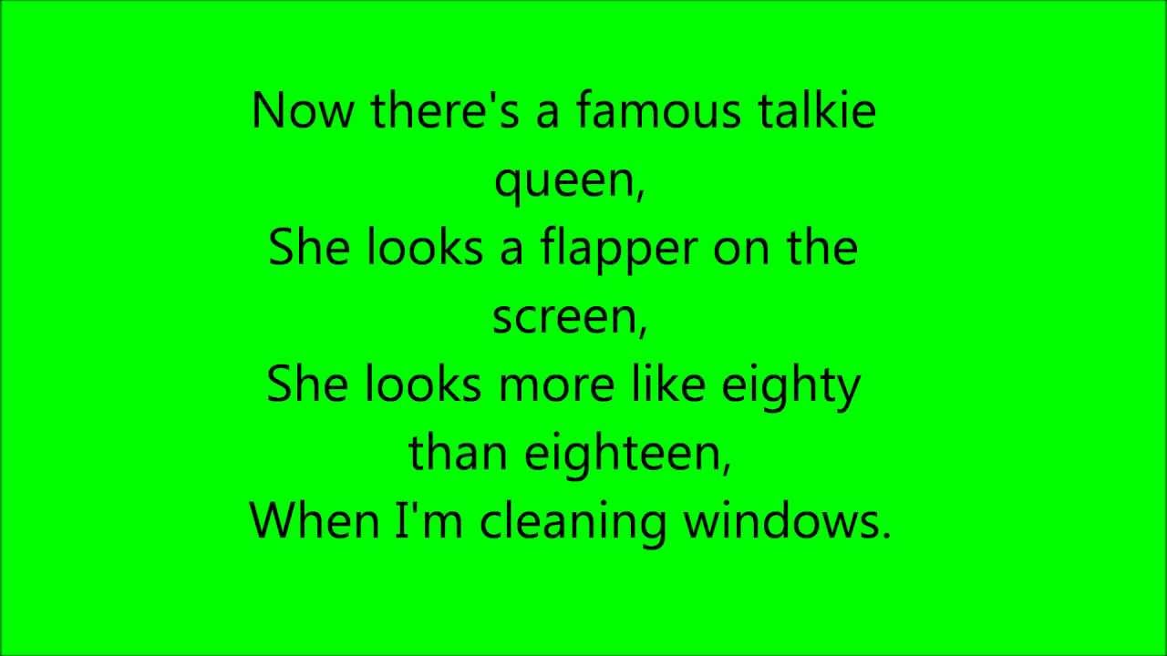 When I'm cleaning windows