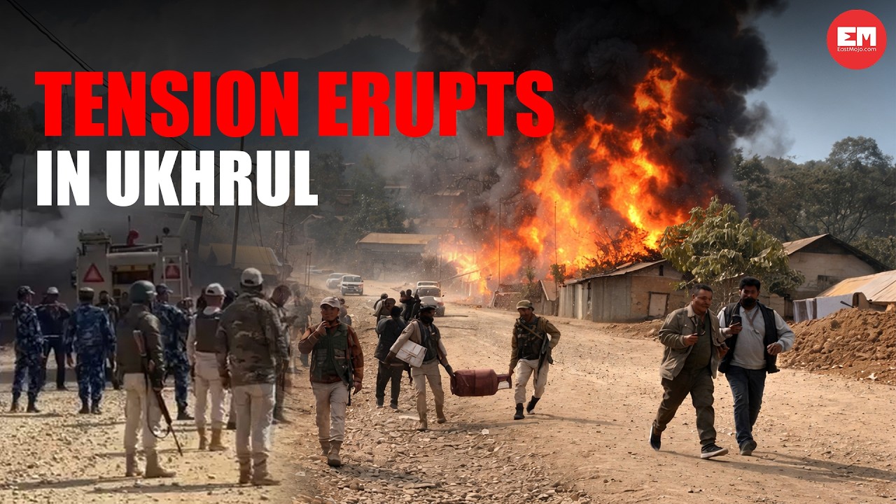 Manipur: Tension erupts in Ukhrul’s Litan following assault on Tangkhul man; several houses burnt