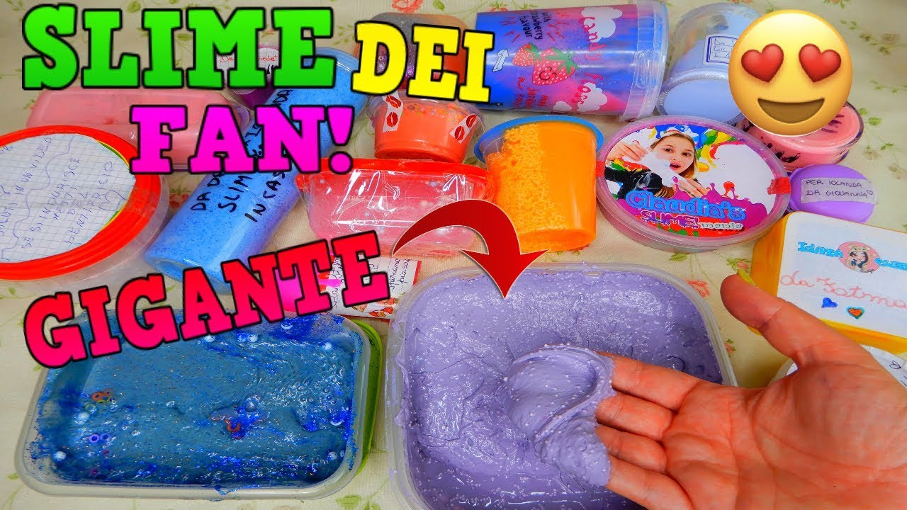 TANTI SLIME REGALATI dai FAN! ANCHE SLIME GIGANTI! iolanda sweets