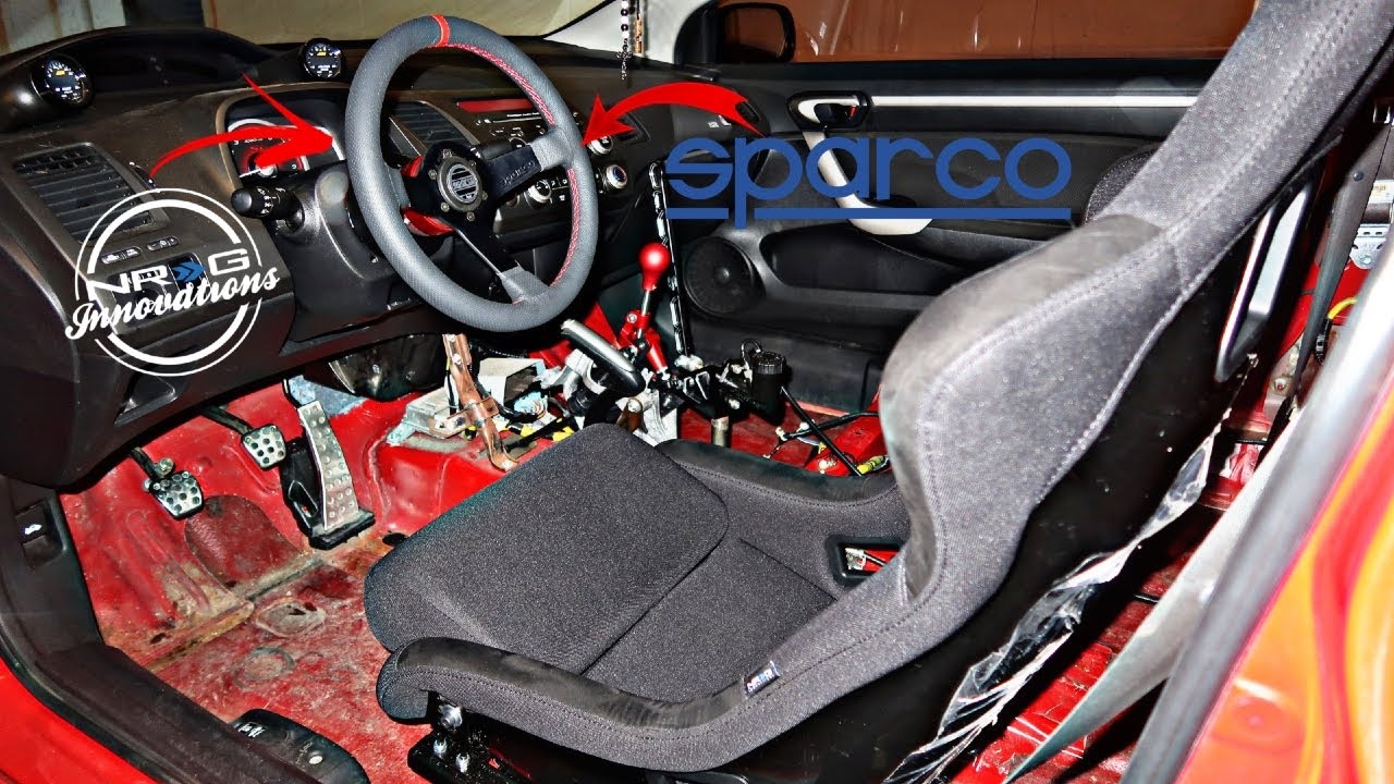 Sparco Steering Wheel Install With A Quick Release NRG HUB For The Turbo 8TH Gen * EP 72 *