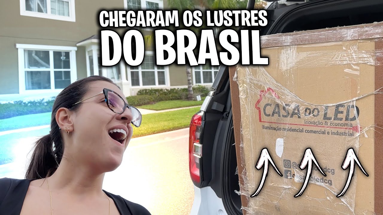 Meus lustres chegaram do BRASIL!!! Festinha de 15 anos da Fabi
