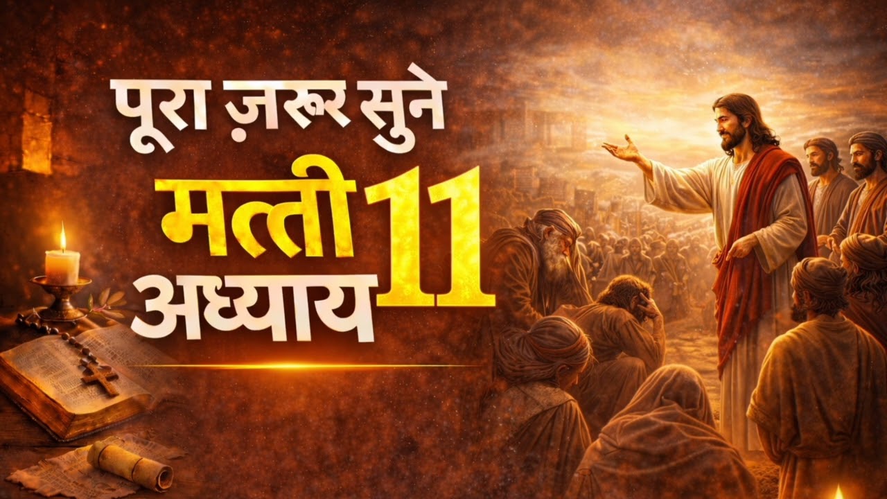 मत्ती अध्याय 11 | पूरा जरूर सुनें | Bible  Reading Hindi