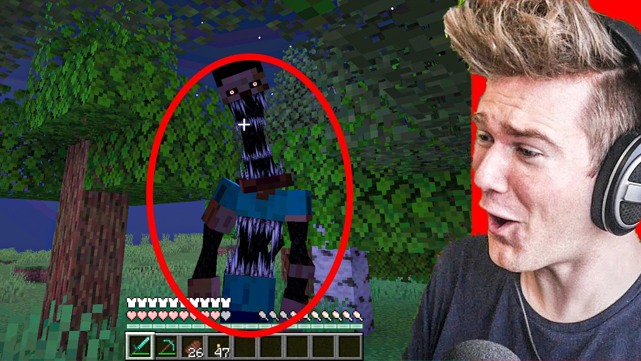 REAGUJE z KUZYNEM na NAJSTRASZNIEJSZE NAGRANIE z MINECRAFT
