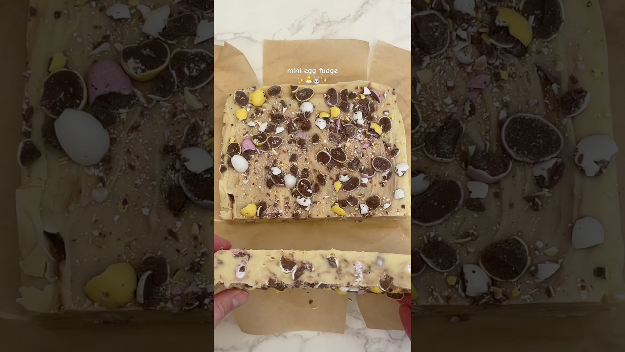 Would you try this mini egg fudge?✨🤩 