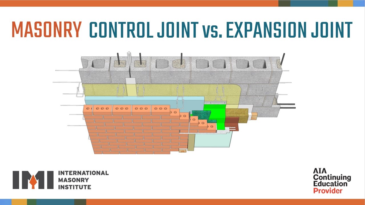 A.11 Masonry control joint vs. expansion joint