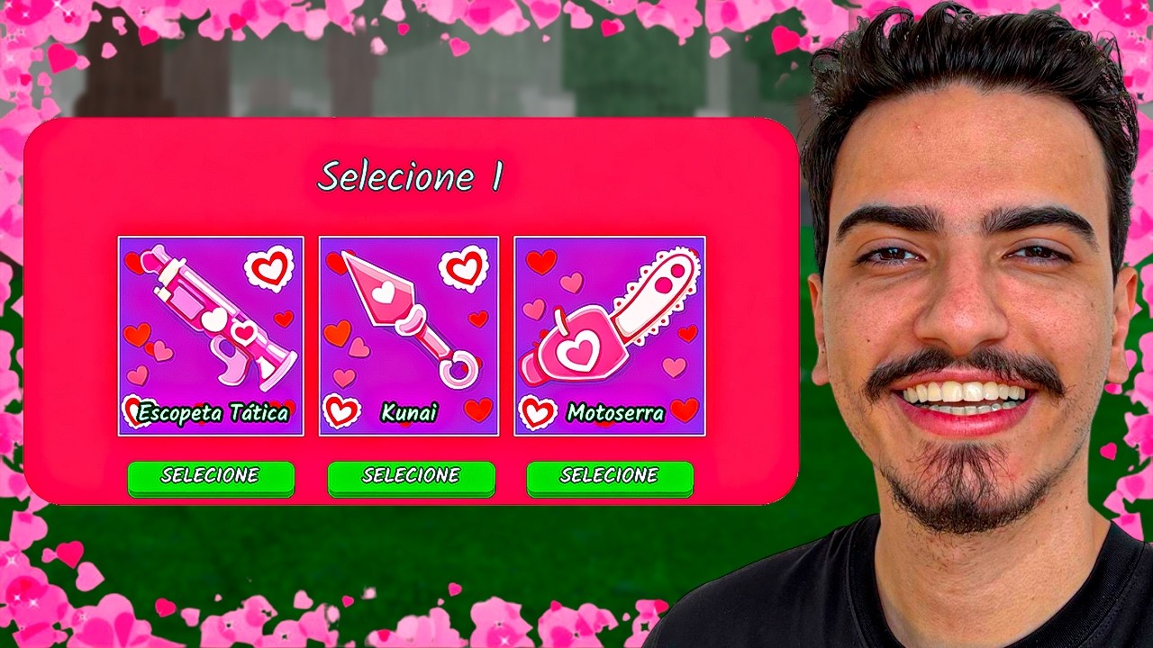 SOBREVIVI APENAS com ITENS DO DIA DOS NAMORADOS no 99 NOITES NA FLORESTA 🥰💞