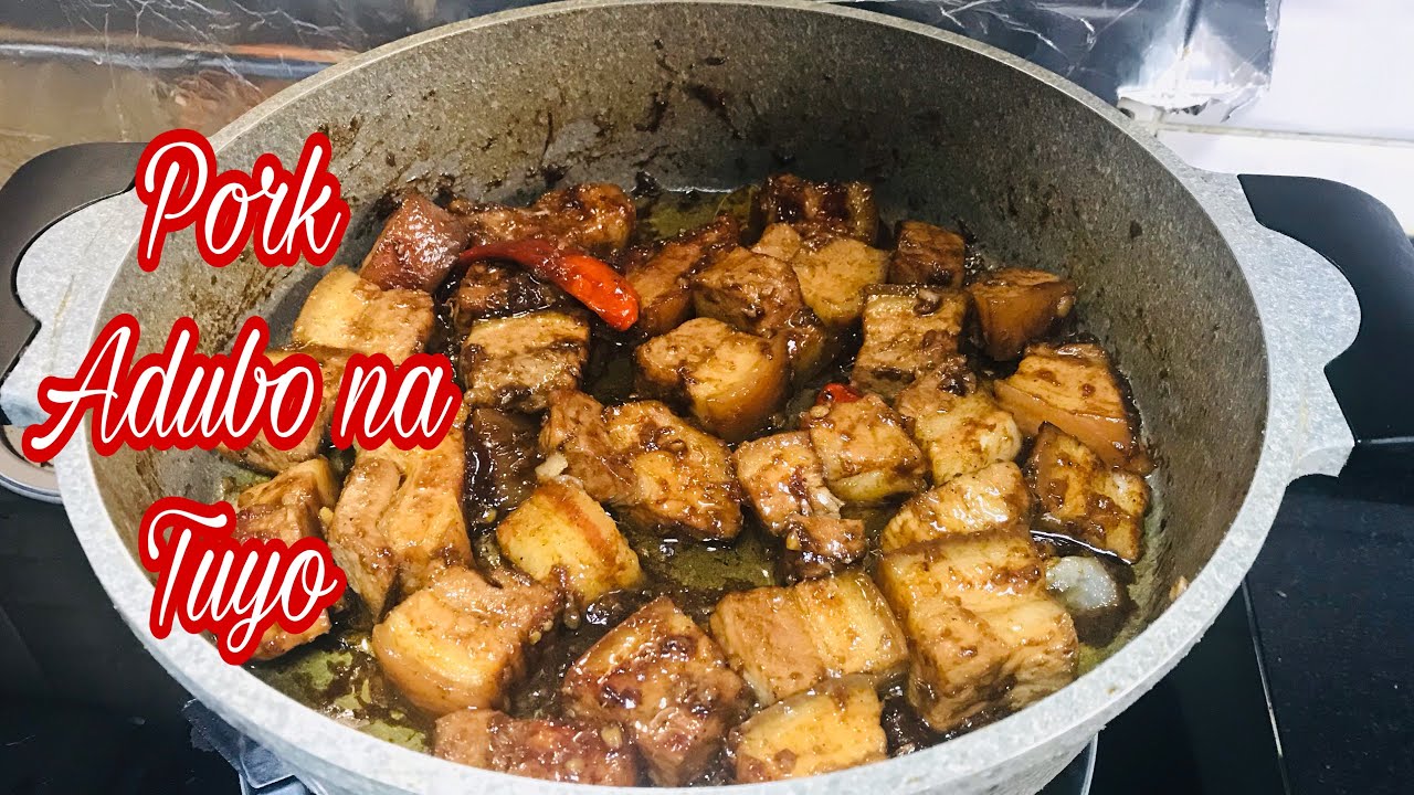 HOW TO MAKE PORK ADUBO NA TUYO | ADUBONG BABOY RECIPE #BEBERLEVEGA
