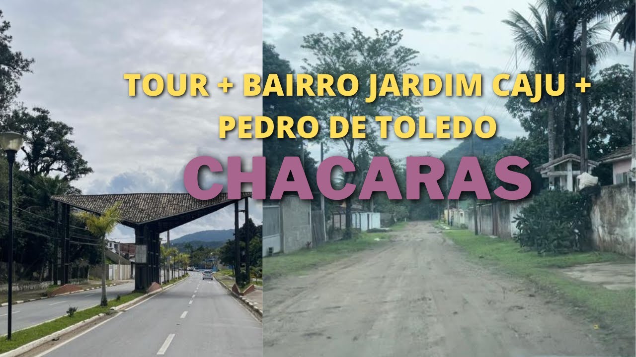 CHACARAS NO BAIRRO JARDIM CAJU EM PEDRO DE TOLEDO - SP, VENHA CONHECER!